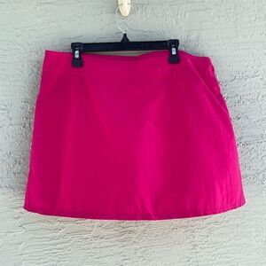 Lands' End Women's Fuchsia Skort Size 14 Athletic Golf Tennis Swim
